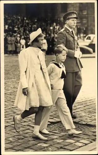 Ak S.A.R. la Princesse Josephine Charlotte de Belgique, Prince Baudouin