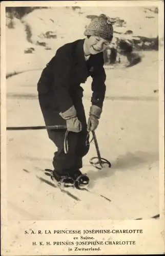 Ak Schweiz, Princesse Josephine Charlotte