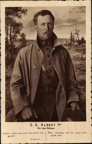 Ak Albert 1er, Roi des Belges, König Albert I. in Uniform