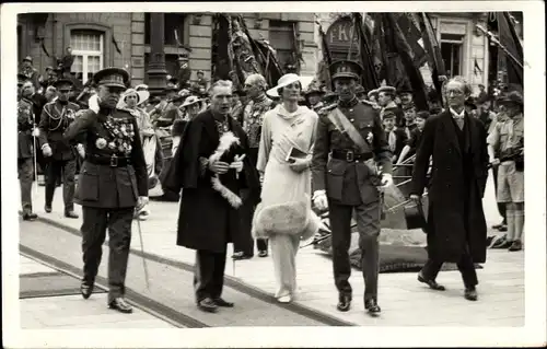 Foto Ak König Leopold III von Belgien, Astrid von Schweden