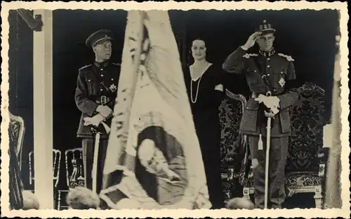 Foto Ak König Leopold III von Belgien, Astrid von Schweden