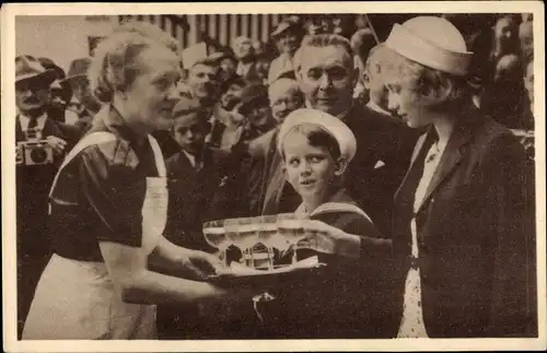 Ak Bruxelles Brüssel, Princesse Josephine Charlotte et Prince Baudouin, Championnat du Jeu de Balle