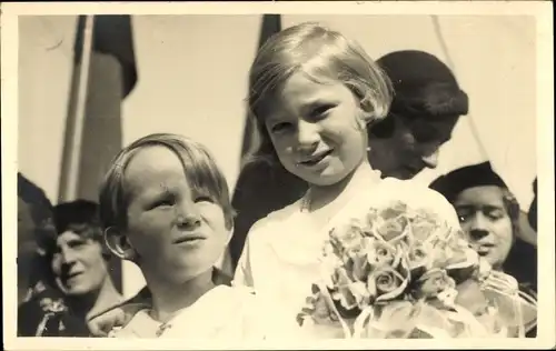 Foto Ak Adel Belgien, Kinder von König Leopold III. von Belgien