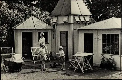 Ak Astrid von Schweden, Königin von Belgien mit Kindern, Chateau du Stuyvenbergh