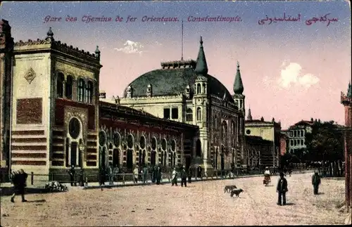 Ak Konstantinopel Istanbul Türkei, Gare des Chemins de fer Orientaux
