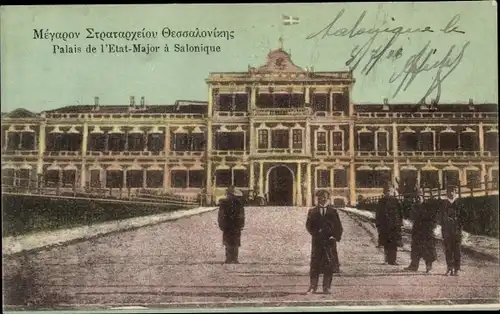 Ak Thessaloniki Griechenland, Palais de l'Etat Major à Salonique