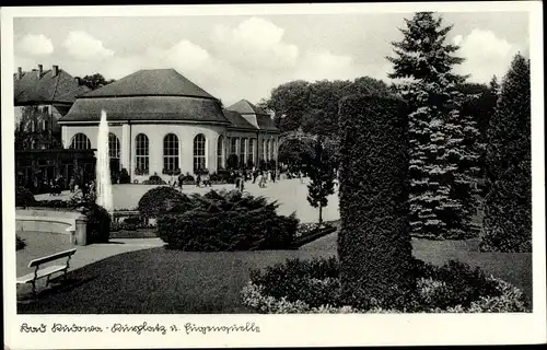 Ak Kudowa Zdrój Bad Kudowa Schlesien, Kurplatz