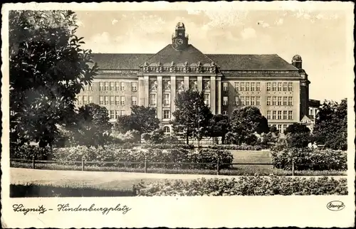 Ak Legnica Liegnitz Schlesien, Hindenburgplatz