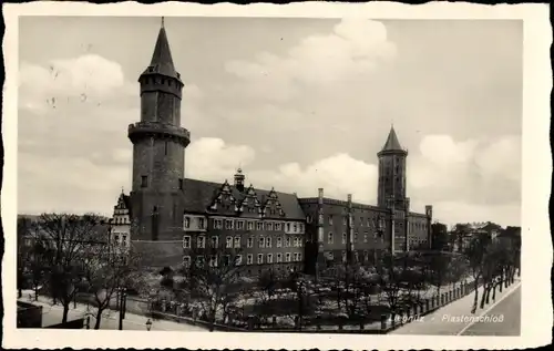 Ak Legnica Liegnitz Schlesien, Piastenschloss