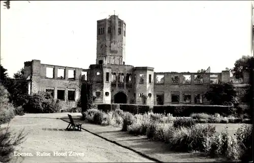 Ak Loenen Gelderland, Ruine Hotel Zilven