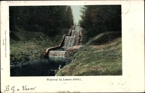 Ak Loenen Gelderland, Waterval