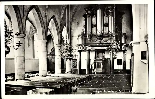 Ak Epe Gelderland Niederlande, Interieur N. H. Kerk