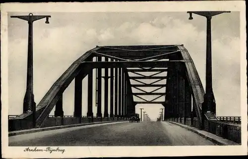 Ak Arnhem Gelderland Niederlande, Rijnbrug