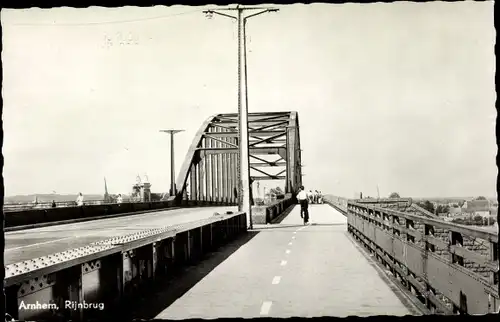 Ak Arnhem Gelderland Niederlande, Rijnbrug