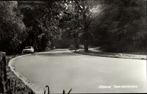 Ak Montferland Gelderland Niederlande, Rijksweg Beek-Montferland