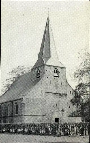 Ak Bergharen Wijchen Gelderland, Ned. Hervormde Kerk