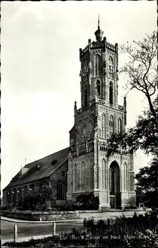 Ak Elst Overbetuwe Gelderland, Toren en Ned. Herv. Kerk
