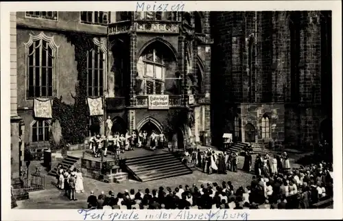 Ak Meißen an der Elbe, Albrechtsburg, Burgfestspiele