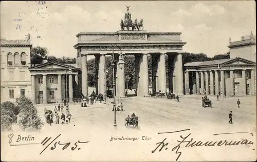 Ak Berlin Mitte, Brandenburger Tor