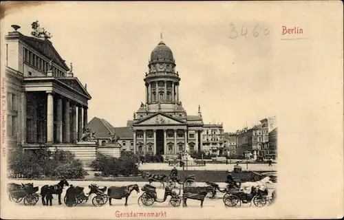 Ak Berlin Mitte, Gensdarmenmarkt, Gendarmenmarkt, Kutschen