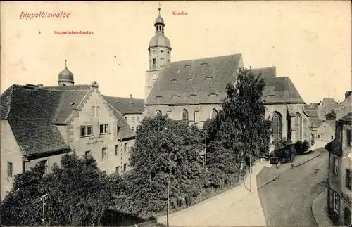 Ak Dippoldiswalde in Sachsen, Kirche, Superintendentur