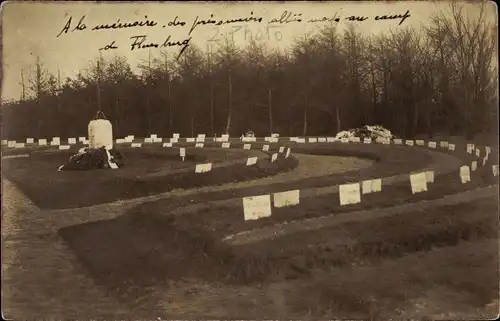 Ak Flensburg in Schleswig Holstein, Soldatenfriedhof