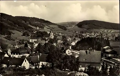 Ak Geising Altenberg im Erzgebirge, Panorama vom Ort