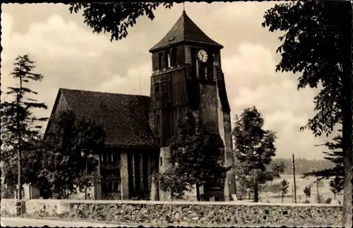 Ak Zinnwald Georgenfeld Altenberg im Erzgebirge, Kirche