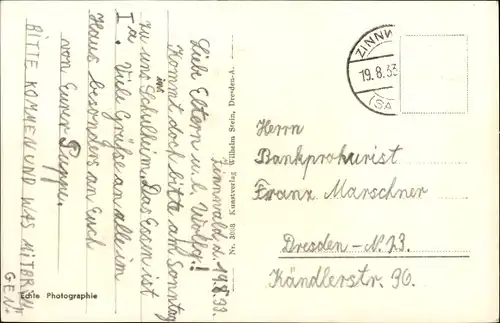 Ak Zinnwald Georgenfeld Altenberg im Erzgebirge, Panorama vom Ort