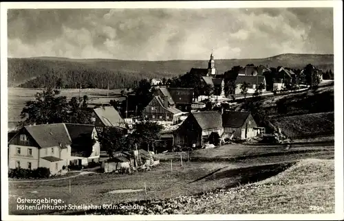 Ak Schellerhau Altenberg im Erzgebirge, Gesamtansicht