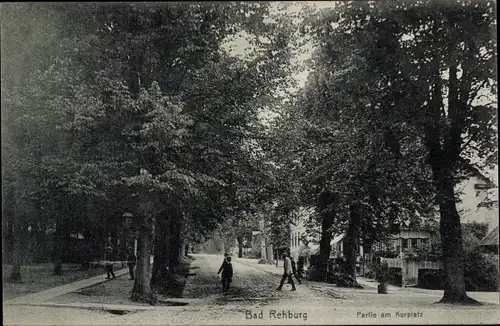 Ak Rehburg Loccum in Niedersachsen, Partie am Kurplatz