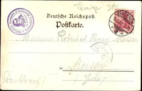 Ak Lutherstadt Eisenach in Thüringen, Luther singt vor Frau Cotta