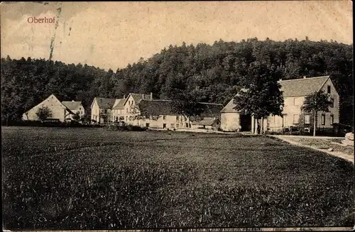 Ak Oberhof im Thüringer Wald, Blick zum Ort