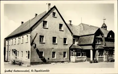 Ak Hartmannsdorf Reichenau im Erzgebirge, Gasthof Hartmannsdorf