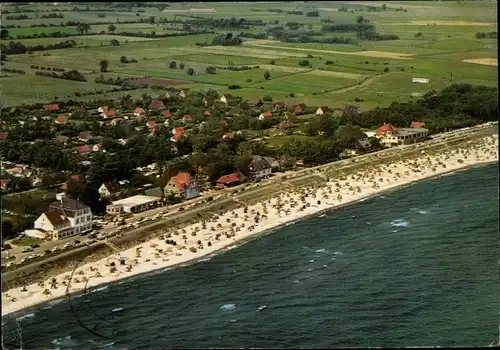 Ak Ostseebad Schönberger Strand Schönberg in Holstein, Strand, Luftansicht
