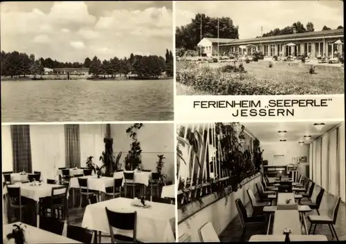 Ak Jessern Schwielochsee Kreis Oberspreewald, Ferienheim Seeperle, Innenansicht, See