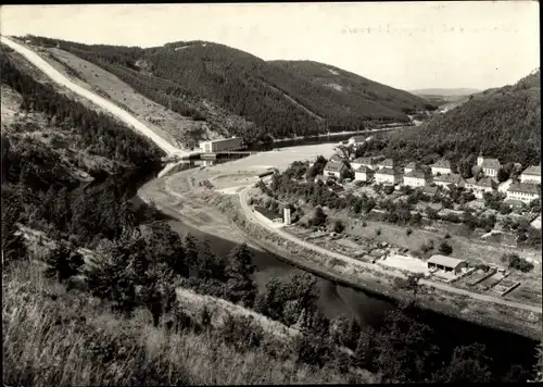 Ak Hohenwarte Thüringen, Panorama, Pumpspeicherwerk