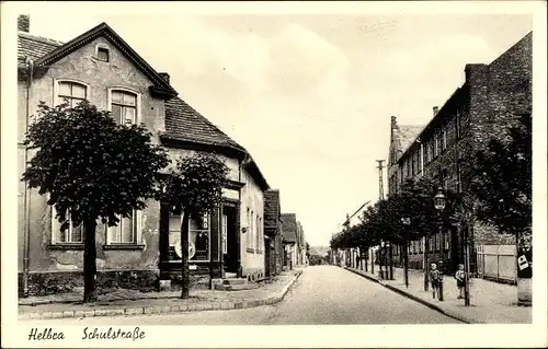Ak Helbra in Sachsen Anhalt, Schulstraße