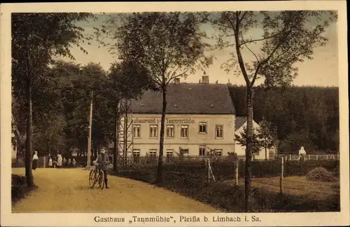 Ak Pleißa Limbach Oberfrohna Sachsen, Gasthaus Tannmühle
