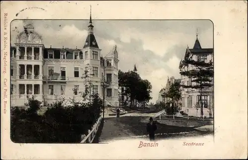 Ak Ostseebad Bansin Heringsdorf auf Usedom, Seestraße