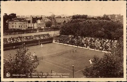 Ak Zoute Knokke Heist Heyst Knocke sur Mer Westflandern, Tennis, Tournoi International