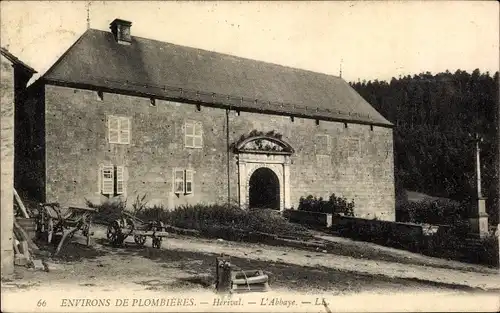 Ak Plombières les Bains Lothringen Vosges, Herival, L'Abbaye