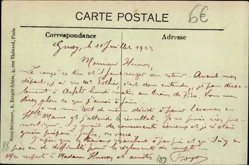 Ak Gruey lès Surance Vosges, Vue generale