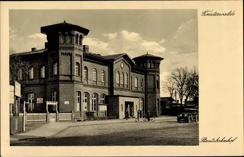 Ak Finsterwalde in der Niederlausitz, Staatsbahnhof