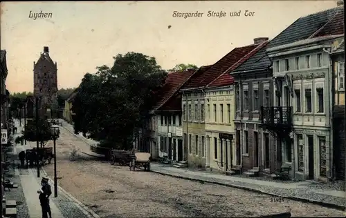 Ak Lychen in der Uckermark, Stargarder Straße, Stargarder Tor