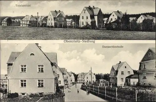 Ak Obercrinitz Crinitzberg in Sachsen, Siedlung, Damaschkestraße