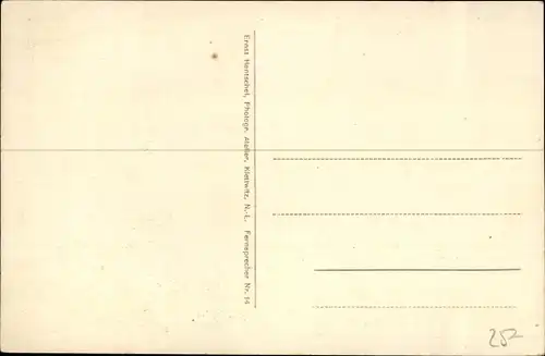 Ak Klettwitz Schipkau in der Niederlausitz, Hotel Zum Krug, Saal