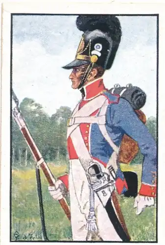 Sammelbild Deutsche Uniformen, Deutsche Freiheitskriege, Nr. 88, Bayern, 3. Regiment, Unteroffizier