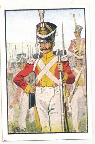 Sammelbild Deutsche Uniformen, Freiheitskriege, Nr. 110, Sachsen, Leib-Grenadier-Garde, Grenadier