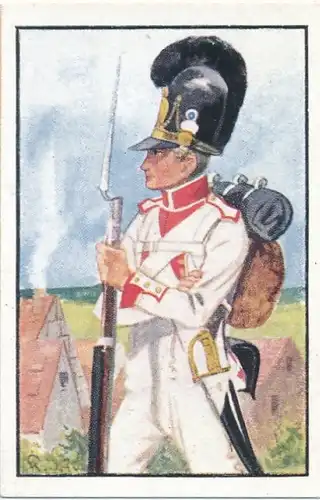 Sammelbild Deutsche Uniformen, Deutsche Freiheitskriege, Nr. 91, Bayern, 12. Regt., Musketier